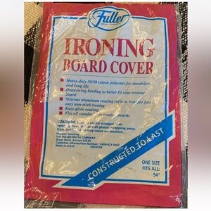 Vintage Fuller Ironing Board Cover ~ “One Size Fits All” ~ 54” Light Blue NIP